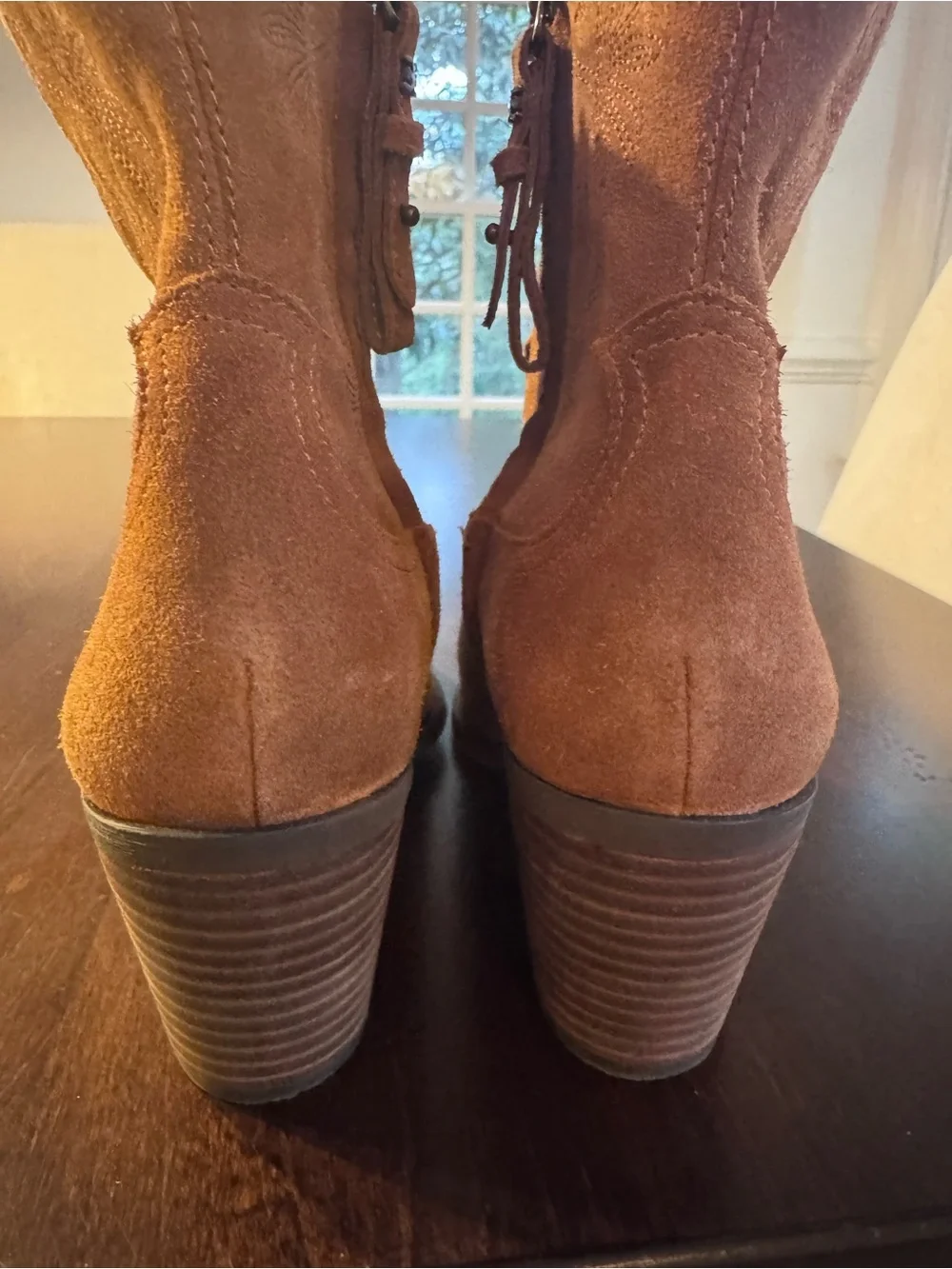 Sam Edelman Wilda 7.5 Suede Pointed Western Ankle Boot - Picture 7 of 7